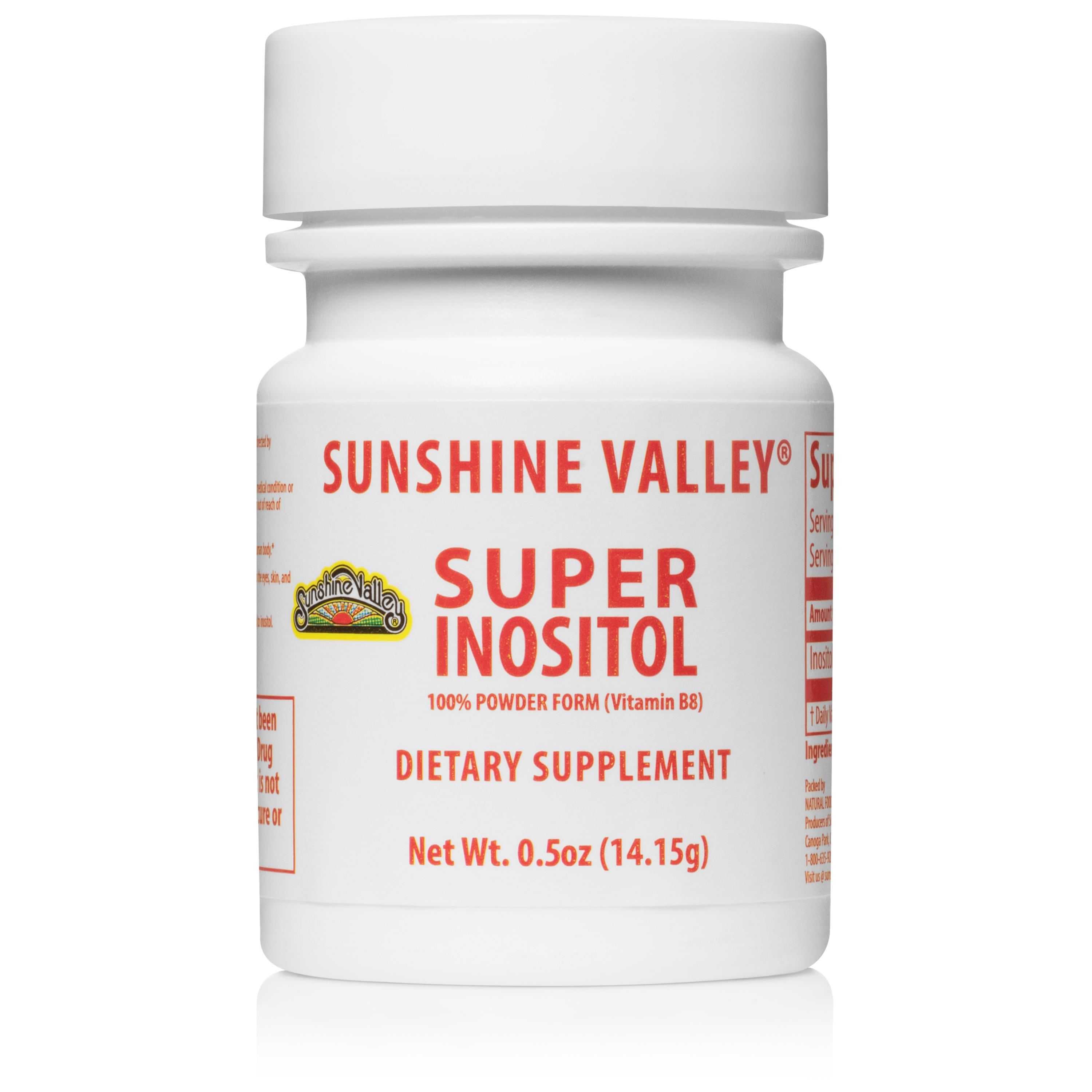 Sunshine Valley Super Inositol Supplement Vitamin B8 Powder (0.5oz