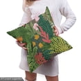 thumbnail image 4 of Leaves Fabric by the Yard, Jungle Forest Botanical Blossom Illustration with Assortment of Herbs Hawaii Flowers, Decorative Upholstery Fabric for Sofas and Home Accents, Multicolor by Ambesonne, 4 of 4