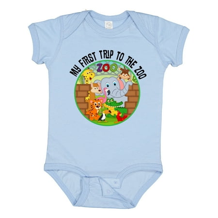 

Inktastic First Trip to the Zoo Gift Baby Boy or Baby Girl Bodysuit