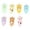 seven colors, variant on Assorted Resin Cats Charm Miniature Pendants for Jewelry Making Necklace and Keychain Crafts