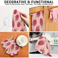 thumbnail image 7 of Dreamtimes Soft Absorbent Reusable Kitchen Towels, Set of 4|28x18 in, Raspberry Dining Kitchen Living Room Tea Towels Dish Towels Decorative Towels, 7 of 7