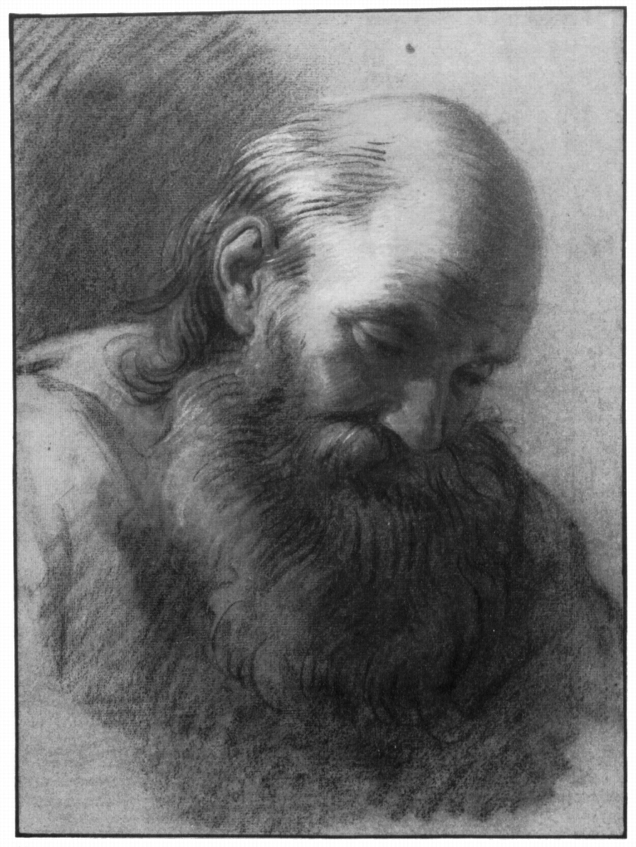 Acrylic Face Mounted Prints Vanloo Carle AndraÆa C Head Of A Bearded Old Man Print 14 X 11 Worry Free Wall Installation Shadow Mount Is Included Walmart Com Walmart Com