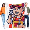 thumbnail image 1 of Mecánico anti-pilling, suave, ligera, esponjosa y acogedora de lujo para hogar y cocina – Perfecta para niños y adultos,110X70cm, 1 of 6