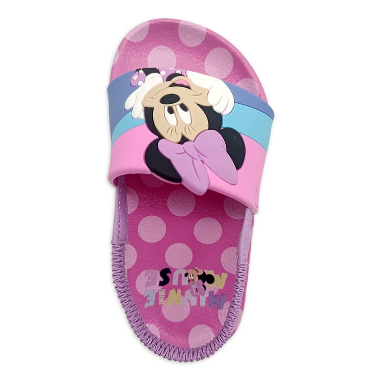 Disney Minnie Mouse Pool Slide Sandal Toddler Girls Walmart