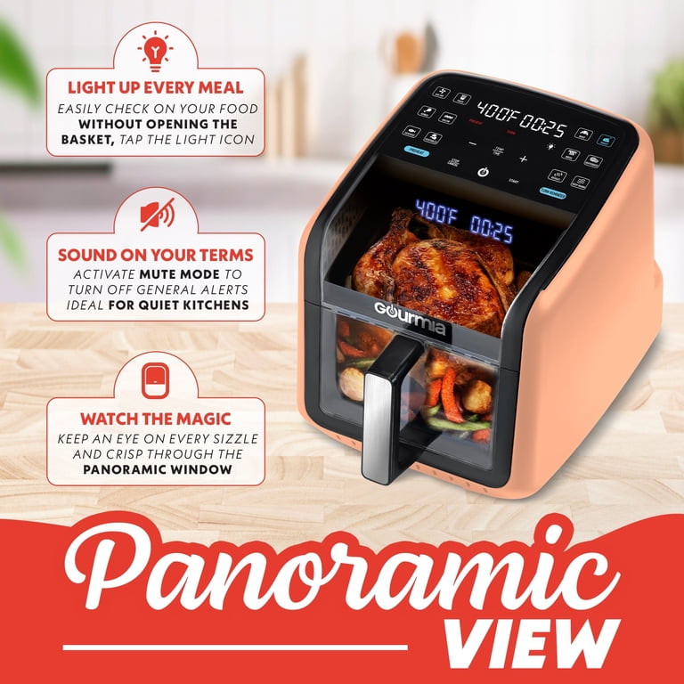 Gourmia Panorama 7-QT Digital Air Fryer with Panoramic View