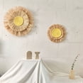 thumbnail image 6 of SDFGTstore Boho Vintage Rattan Straw Wall Hanging for Sun Moon Decor Moroccan Woven Tapestr, 6 of 10