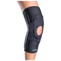 Lateral J Patella Knee Support Brace with Hinge: Drytex, Left Leg, Medium