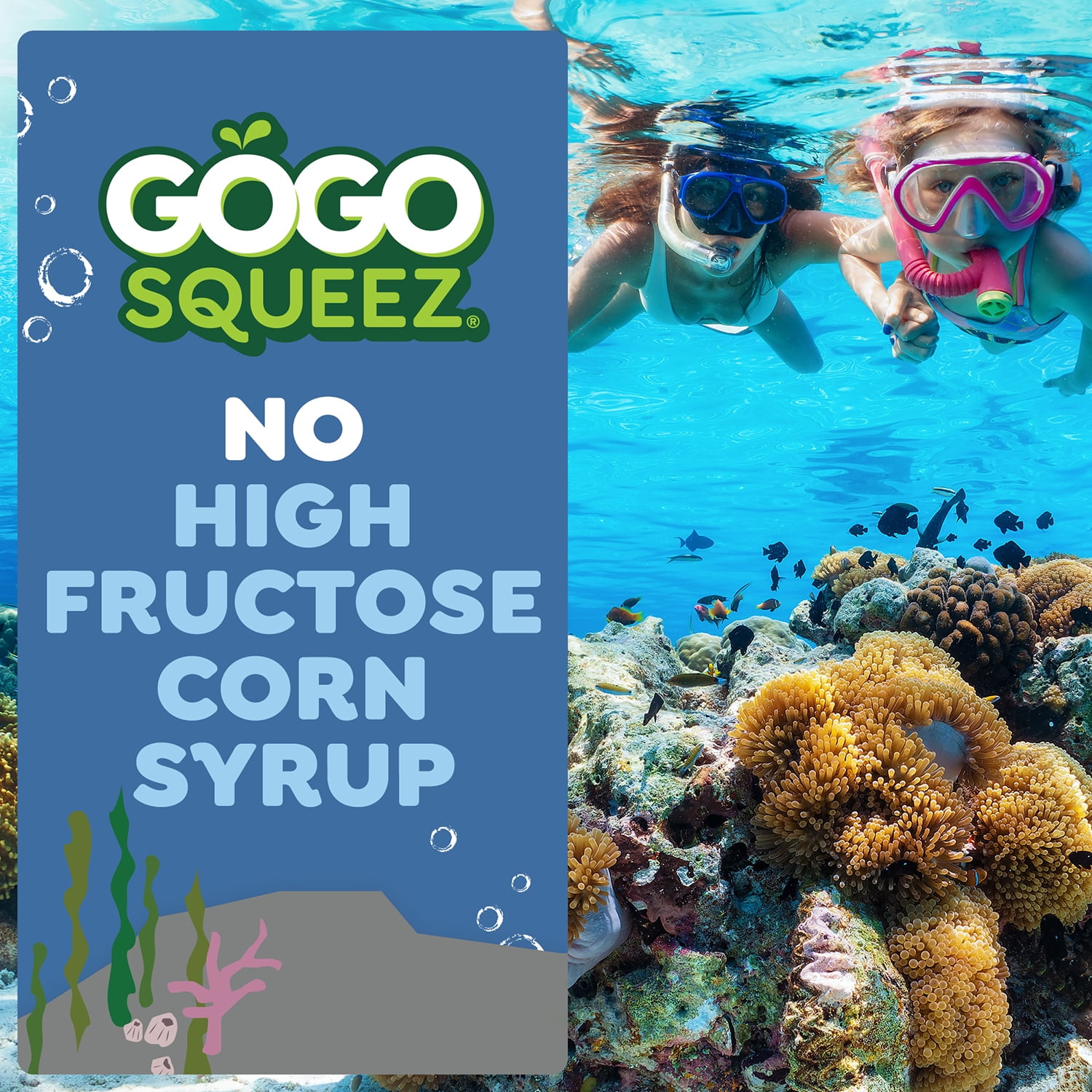 GoGo squeeZ No Sugar Added Apple Grape Orange Applesauce Variety Pouches, 3.2 oz (16 Pack)