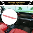 thumbnail image 2 of Unique Bargains 1 Pc Passenger Side Interior Seat Handle Trim for Jeep Wrangler JL JLU 18-24 Front Passenger Seat Handle Inner Trim Cover ABS Pink, 2 of 6
