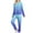 Blue, variant on Women Fall Clothes 2 Piece Sets for Women Casual Fall Winter Tracksuit Set Cozy Gradient Color Hooded Zip up Jacket Loose Fit Lounge Pants My Items