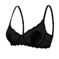 thumbnail image 4 of HBGVBA Women's Push Up Bras Summer Thin Lace Solid Color Breathable No Underwire Supportive Bra, 4 of 5