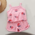 thumbnail image 6 of Vornjynx Girls Casual Outfits 2 Piece Sleeveless Cotton Tank Tops and Baggy Shorts Comfort Soft Kids Summer Daily Home Sets Multicolor Size 8, 6 of 6