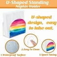 thumbnail image 3 of Colorful Rainbow Sky Napkin Holder for Tables Acrylic Serviette Organizer Tissue Cocktail Paper Towel Dispenser Servilletero for Kitchen Countertop Restaurant Dining Room Farmhouse Decor, 3 of 8