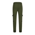 thumbnail image 5 of Tdoqot Mens Pants Slim Fit With Pockets Casual Straight Leg Mens Sweatpants Green Size XL, 5 of 6
