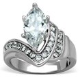 thumbnail image 2 of HeartsAndYou 2ct Marquise Cut Moissanite Elegant Solitaire Engagement Ring for Women 18k White Gold over Silver, 2 of 4