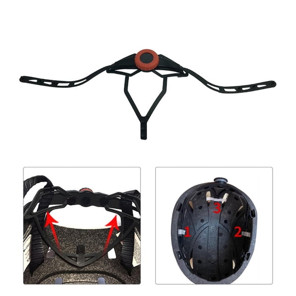 Sistema de Retención de Casco Macarena Ajustable para Adultos Negro