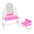 thumbnail image 3 of Tocador con silla BuyWeekMX para casa de muñecas diseño aerodinámico, 3 of 9