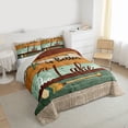 thumbnail image 3 of jejeloiu Rustic Wooden Planks Queen Comforter Set,Green Red Brown Bedding Comforter Set For Boys Girls Reversible 3pcs, 3 of 8