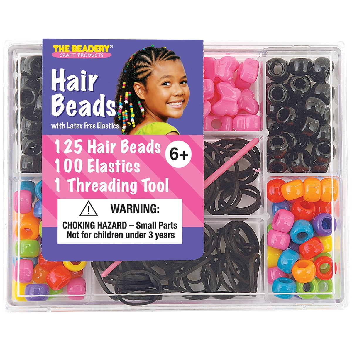 Beadery-Small Hair Bead Box Kit-Circus 