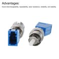 thumbnail image 3 of Uxcell Adaptateur Optique Fibre FC Mâle vers LC Femelle (style Court), Adaptateur Simple Mode Simple, FC-LC UPC, pour Réseau, 1pcs, 3 of 6
