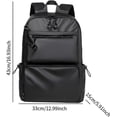 thumbnail image 3 of Men's Backpack, Waterproof Backpack for Business Travel, Camping, Gift, Backpacking, Black, 3 of 5