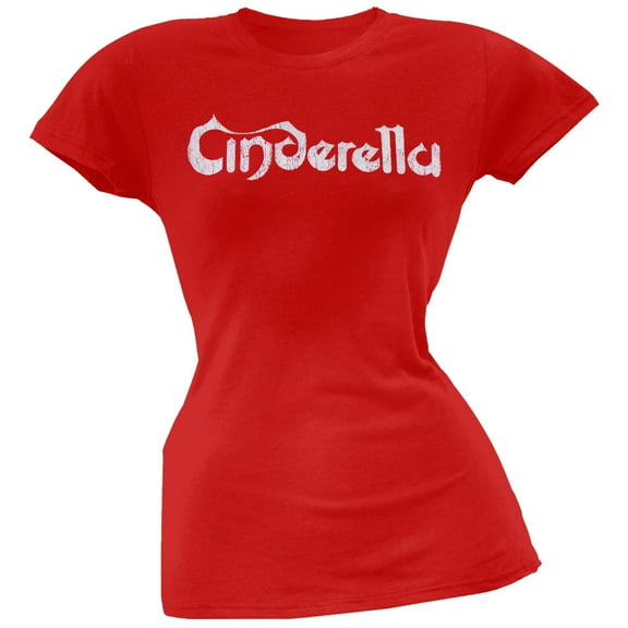 Cinderella Women's Juniors Distressed Logo Short Sleeve T Shirt