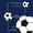 A Navy Blue, variant on meiyoeat Vintage Graffiti Football Pattern Twin Sheets For Kids,Boys Ball Games Bedding For Soccer Lovers,3pcs
