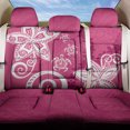 thumbnail image 1 of Polynesia Back Car Seat Cover Pink Tribal Turtle Floral Pattern LT05, 1 of 3