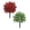 B1_2pc Red+White 21.65", variant on SMKE Artificial Topiary Ball Trees With Ground Spikes,White 21.6" Pine Bushes Shrubs,Faux Silk Floral Flowers Plants,Fake Evergreen Blooming Bush With Stakes,Backyard Garden Landscape Decor