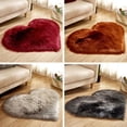thumbnail image 2 of Imitation Wool Rugs Faux Fur Non Slip Bedroom Heart Shape Carpet Living Room Mats Carpet;Imitation Wool Rugs Faux Fur Non Slip Heart Shape Carpet Living Room Mats, 2 of 7
