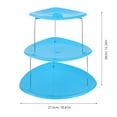 thumbnail image 2 of OHOIOLLA Soporte Para Pastel Y Postres Azul De Niveles Y Fácil De Almacenar, 2 of 8
