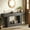 Dark Gray, variant on Demi Bonn 63" Wood Console Table, Farmhouse 2-Tier Sofa Table Entryway Table, Foyer Display Table, Dark Gray