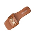 thumbnail image 2 of Gymvis Womens Flat Sandals Summer Open Toe Beach Slides Vacation Slippers for Women Size 5-10, 2 of 9