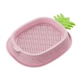 thumbnail image 4 of Macetero de hierba para gatos, bandeja de guardería, hidropónico sin suelo, bandeja de aperitivos para gatos, bandeja de plantación para oficina, Rosa, 4 of 8