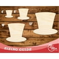 thumbnail image 3 of Unfinished Wood Uncle Sam Hat Shape | DIY Craft Cutout | up to 46" DIY 36" / 1/2", 3 of 3