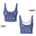 thumbnail image 3 of Sikiie New-York City Print Strappy Sports Bra for Women Padded Push Up Sports Bra Athletic Running Sports Bra Workout Bra Yoga Bra, 3 of 5