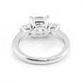 thumbnail image 5 of solitaire jewels 2CT Cushion Moissanite 3 Stone Engagement Ring For Women, 14K Yellow Gold, 5 of 8