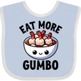 thumbnail image 3 of Inktastic Eat More Gumbo Funny Cajun Food Lover Boys or Girls Baby Bib, 3 of 4