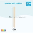thumbnail image 2 of 250x Wooden Wick Setter Centering Tool, Holders for Candle Making 4.4 Inches WICKI Supplier for Home Decor, 2 of 4