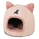 thumbnail image 3 of Casa para gatos portátil, aislada y resistente al viento, para porche comunitario. rosa, 3 of 8
