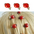 thumbnail image 2 of Yokua 10Pcs Ladybird Shaped Hair Clip Lightweight Hairpins Hairpiece for Children, 2 of 9