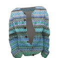 thumbnail image 4 of IMENGL cardigan à Col Rond Imprimé floral en Peluche Simple, Bleu m, Taille M-5TG, 4 of 4
