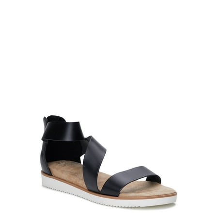 

Time and Tru Women s Strappy Comfort Sandals - Wide Width Available