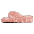 thumbnail image 2 of Brinley Co. Women's Soft Faux Fur Slip On Slippers, 2 of 6