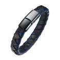 thumbnail image 4 of De Cuero Del Acero Inoxidable De Manera Para Hombre Todas s Ocasiones Accesorio Sunnimix Pulsera para hombre de acero inoxidable, 4 of 8