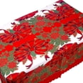 thumbnail image 1 of Mantel rectangular navideño con estampado, rectangular, resistente al agua, compatible con la decoración de la cocina y el comedor, 1 of 5