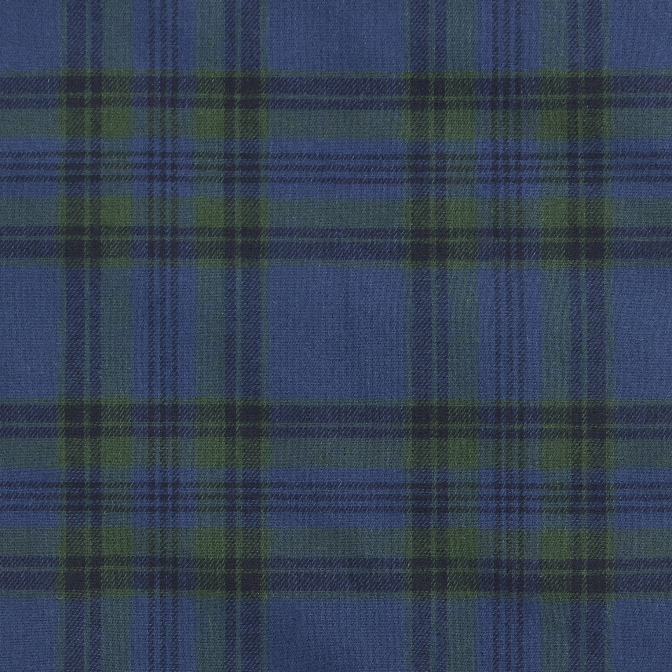 My Texas House Angie Plaid Christmas Tree Skirt, Blue, 52"