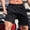 Black, variant on Men Fitness Solid Color Casual Split 3-Point Shorts Summer Gym Athletic Training Short Running Workout Sports Short Yellow