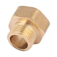 thumbnail image 1 of Conector reductor hexagonal de latón hembra G3/4 a macho G1/2, 1 of 2