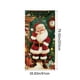 thumbnail image 3 of Cubierta Navideña para Puerta Yww250909006 | Decoración Navideña de Papá Noel (90 X 200 Cm) | Tejido de Poliéster y Licra | Fondo para Fiestas Navideñas | Mantel para Puerta de Entrada, 3 of 6